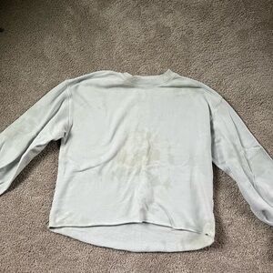 Tie dyed cropped soft sweatshirt